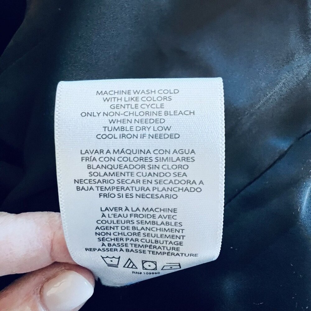 NWT Melissa McCarthy Seven7 Bomber Jacket Sz 2X Reversible Colorful Abstract - Picture 13 of 16